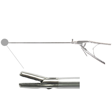 Laparoscopic needle holder straight tip (new style handle)