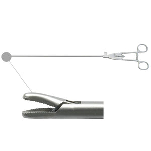 Laparoscopic needle holder curved tip (simple style handle)
